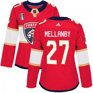 Authentic Adidas Women's Scott Mellanby Red Home 2023 Stanley Cup Final Jersey - NHL Florida Panthers