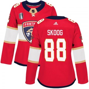 Authentic Adidas Women's Wilmer Skoog Red Home 2023 Stanley Cup Final Jersey - NHL Florida Panthers