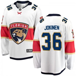 Breakaway Fanatics Branded Youth Jussi Jokinen White Away Jersey - NHL Florida Panthers