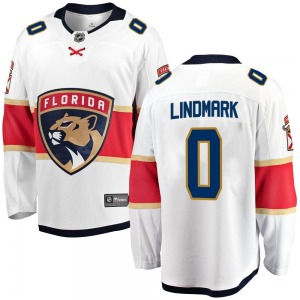 Breakaway Fanatics Branded Youth Owen Lindmark White Away Jersey - NHL Florida Panthers