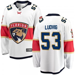 Breakaway Fanatics Branded Youth John Ludvig White Away Jersey - NHL Florida Panthers