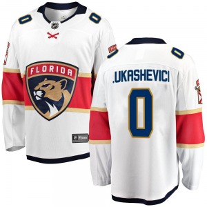 Breakaway Fanatics Branded Youth Vladislav Lukashevich White Away Jersey - NHL Florida Panthers