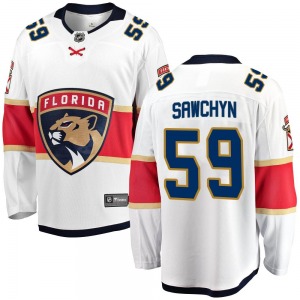Breakaway Fanatics Branded Youth Gracyn Sawchyn White Away Jersey - NHL Florida Panthers