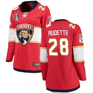 Breakaway Fanatics Branded Women's Donald Audette Red Home 2023 Stanley Cup Final Jersey - NHL Florida Panthers
