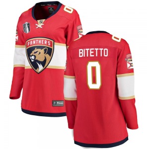 Breakaway Fanatics Branded Women's Anthony Bitetto Red Home 2023 Stanley Cup Final Jersey - NHL Florida Panthers