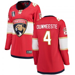 Breakaway Fanatics Branded Women's Jay Bouwmeester Red Home 2023 Stanley Cup Final Jersey - NHL Florida Panthers