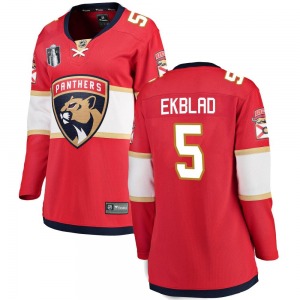 Breakaway Fanatics Branded Women's Aaron Ekblad Red Home 2023 Stanley Cup Final Jersey - NHL Florida Panthers