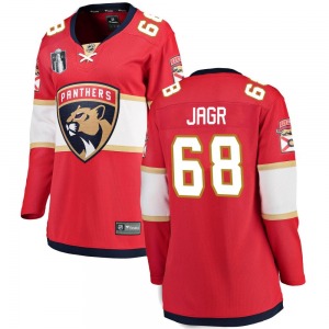 Breakaway Fanatics Branded Women's Jaromir Jagr Red Home 2023 Stanley Cup Final Jersey - NHL Florida Panthers
