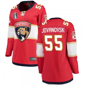 Breakaway Fanatics Branded Women's Ed Jovanovski Red Home 2023 Stanley Cup Final Jersey - NHL Florida Panthers