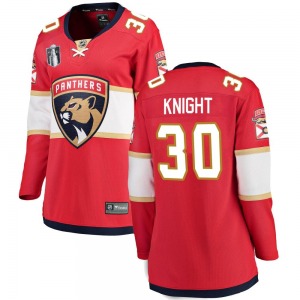 Breakaway Fanatics Branded Women's Spencer Knight Red Home 2023 Stanley Cup Final Jersey - NHL Florida Panthers