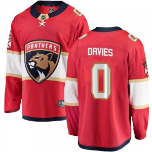 Breakaway Fanatics Branded Youth Josh Davies Red Home Jersey - NHL Florida Panthers