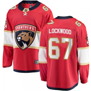 Breakaway Fanatics Branded Youth William Lockwood Red Home Jersey - NHL Florida Panthers