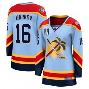 Breakaway Fanatics Branded Women's Aleksander Barkov Light Blue Special Edition 2.0 2023 Stanley Cup Final Jersey - NHL Florida 