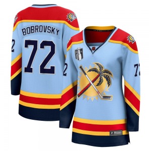 Breakaway Fanatics Branded Women's Sergei Bobrovsky Light Blue Special Edition 2.0 2023 Stanley Cup Final Jersey - NHL Florida P