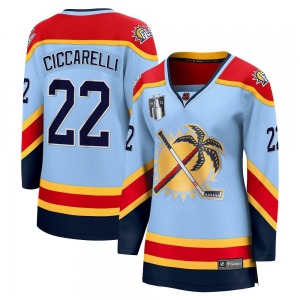 Breakaway Fanatics Branded Women's Dino Ciccarelli Light Blue Special Edition 2.0 2023 Stanley Cup Final Jersey - NHL Florida Pa