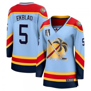 Breakaway Fanatics Branded Women's Aaron Ekblad Light Blue Special Edition 2.0 2023 Stanley Cup Final Jersey - NHL Florida Panth
