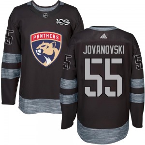 Authentic Adult Ed Jovanovski Black 1917-2017 100th Anniversary Jersey - NHL Florida Panthers