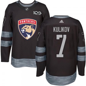 Authentic Adult Dmitry Kulikov Black 1917-2017 100th Anniversary Jersey - NHL Florida Panthers