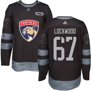 Authentic Adult William Lockwood Black 1917-2017 100th Anniversary Jersey - NHL Florida Panthers