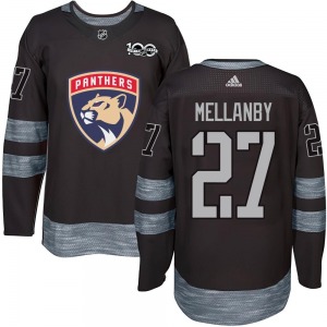 Authentic Adult Scott Mellanby Black 1917-2017 100th Anniversary Jersey - NHL Florida Panthers
