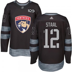 Authentic Adult Eric Staal Black 1917-2017 100th Anniversary Jersey - NHL Florida Panthers