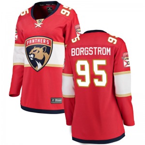 Breakaway Fanatics Branded Women's Henrik Borgstrom Red Home Jersey - NHL Florida Panthers