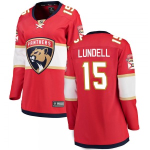 Breakaway Fanatics Branded Women's Anton Lundell Red Home Jersey - NHL Florida Panthers