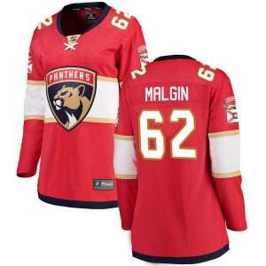 Breakaway Fanatics Branded Women's Denis Malgin Red Home Jersey - NHL Florida Panthers