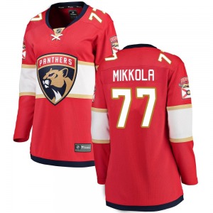 Breakaway Fanatics Branded Women's Niko Mikkola Red Home Jersey - NHL Florida Panthers