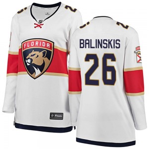 Breakaway Fanatics Branded Women's Uvis Balinskis White Away Jersey - NHL Florida Panthers