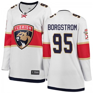 Breakaway Fanatics Branded Women's Henrik Borgstrom White Away Jersey - NHL Florida Panthers