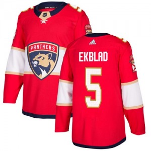 Authentic Adidas Youth Aaron Ekblad Red Home Jersey - NHL Florida Panthers