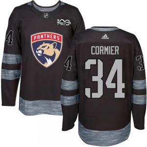 Authentic Youth Evan Cormier Black 1917-2017 100th Anniversary Jersey - NHL Florida Panthers