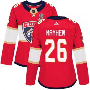 Authentic Adidas Women's Gerry Mayhew Red Home 2024 Stanley Cup Champions Jersey - NHL Florida Panthers