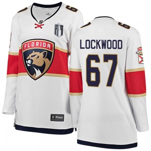 Breakaway Fanatics Branded Women's William Lockwood White Away 2023 Stanley Cup Final Jersey - NHL Florida Panthers