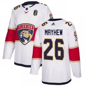 Authentic Adidas Adult Gerry Mayhew White Away 2024 Stanley Cup Final Jersey - NHL Florida Panthers