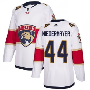 Authentic Adidas Youth Rob Niedermayer White Away Jersey - NHL Florida Panthers