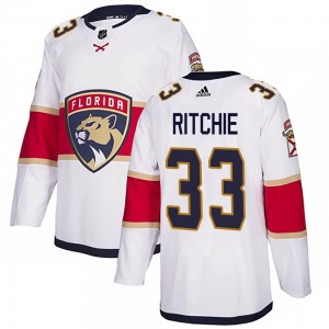 Authentic Adidas Youth Brett Ritchie White Away Jersey - NHL Florida Panthers