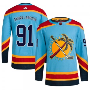 Authentic Adidas Youth Oliver Ekman-Larsson Light Blue Reverse Retro 2.0 Jersey - NHL Florida Panthers