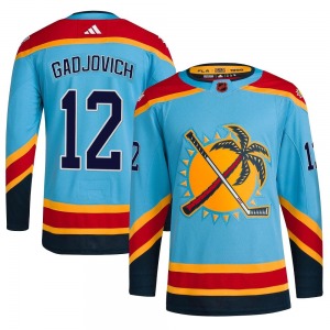 Authentic Adidas Youth Jonah Gadjovich Light Blue Reverse Retro 2.0 Jersey - NHL Florida Panthers