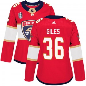 Authentic Adidas Women's Patrick Giles Red Home 2023 Stanley Cup Final Jersey - NHL Florida Panthers