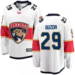 Breakaway Fanatics Branded Youth Mack Guzda White Away Jersey - NHL Florida Panthers