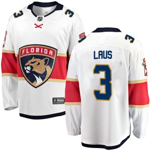 Breakaway Fanatics Branded Youth Paul Laus White Away Jersey - NHL Florida Panthers