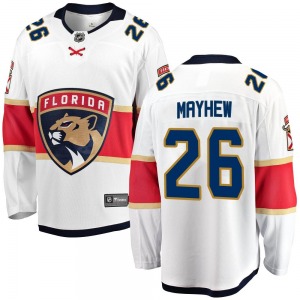 Breakaway Fanatics Branded Youth Gerry Mayhew White Away Jersey - NHL Florida Panthers
