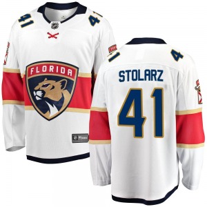 Breakaway Fanatics Branded Youth Anthony Stolarz White Away Jersey - NHL Florida Panthers
