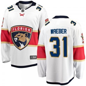 Breakaway Fanatics Branded Youth Ludovic Waeber White Away Jersey - NHL Florida Panthers